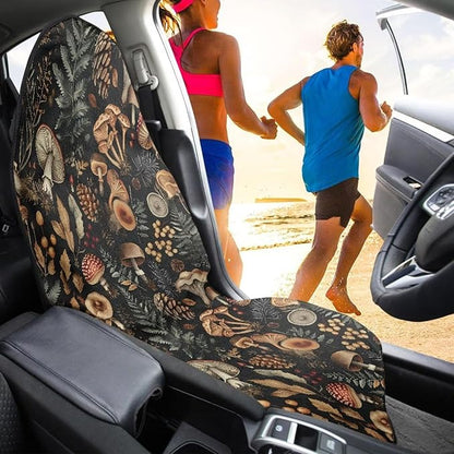 Yewattles Mushroom Pattern Non-Slip Bucket Towel Seat Cover