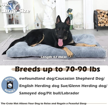 Crate Dog Beds for Large Dogs Washable 42 90 lbs