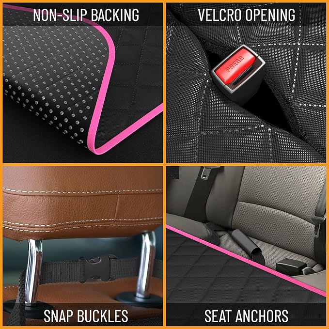 Active Pets Dog Car Seat Cover Car Seat Protector- Dog Seat Cover for Back Seat of SUVs