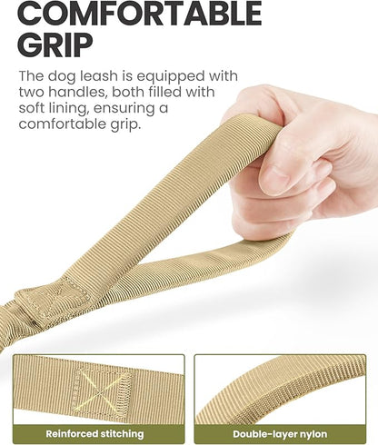 OutdoorMaster Bungee Dog Leash 2 Padded 1 Seat 6 FT)