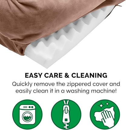 Furhaven Orthopedic Dog Bed for Large/Medium Dogs w/ Removable Bolsters & Washable Cover 55 lbs