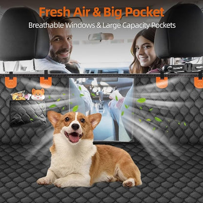 Dog Car Seat Cover for Back Seat 100% Waterproof