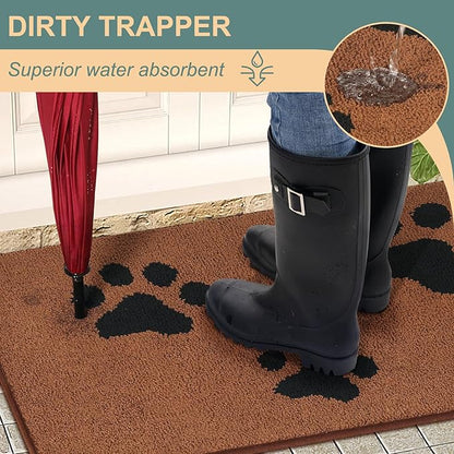 Mibao Door Mat Indoor 59 "x 35.5", Brown