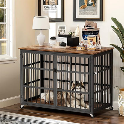 NicBex Dog Crate Furniture 43.3" L