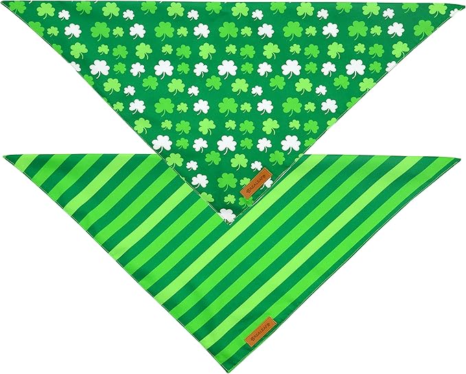 Realeaf St. Patrick's Day Dog Bandanas 2 Pack