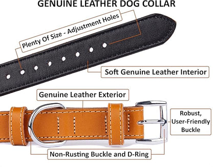 Soft Leather Dog Collar