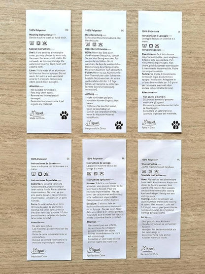 Miguel Dog Bed with Removable Cushion/Pillow for Medium Small Dogs 30 Inch