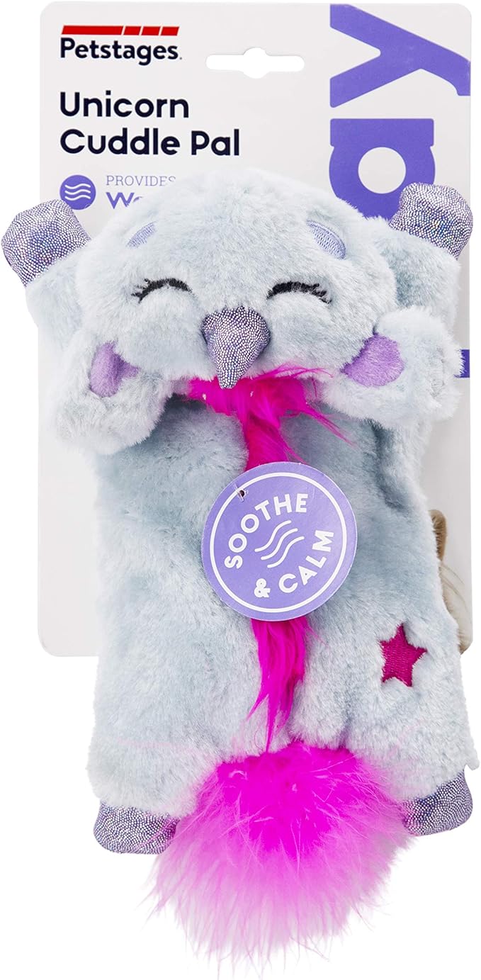 Catstages Cuddle Pal Microwaveable Plush Unicorn Cat Toy