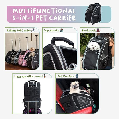 Petique 5-in-1 PET Carrier 25LBS -