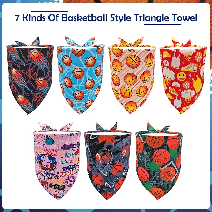 Sports Dog Bandanas for Large Dogs Breed 33 7PCS