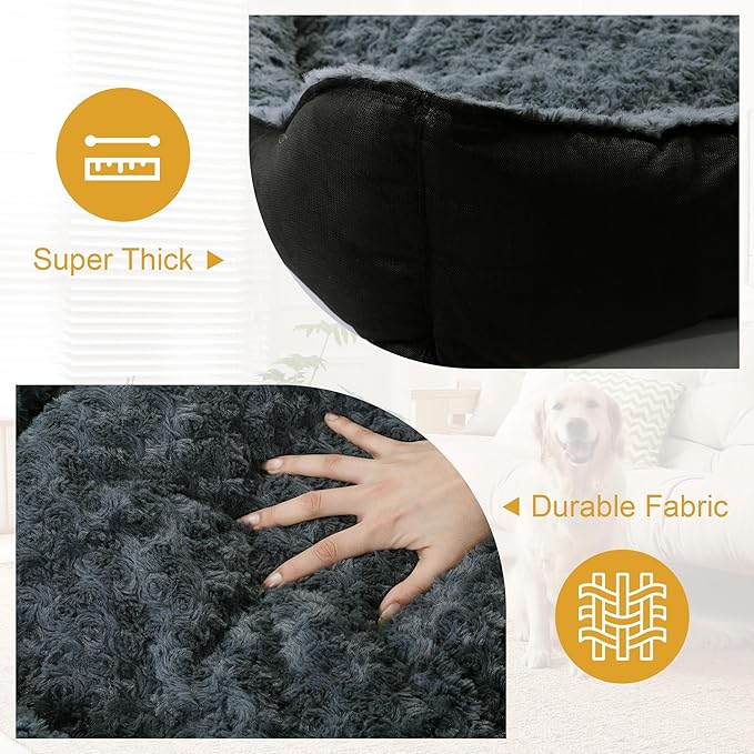 HOMBYS Indestructible Dog Bed Chew Proof Dog Bed for Aggressive Chewers Leakproof-30X24X9