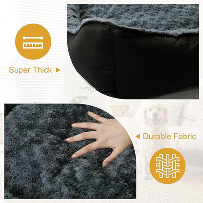 HOMBYS Indestructible Dog Bed Chew Proof Dog Bed for Aggressive Chewers Leakproof-30X24X9