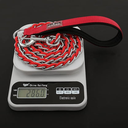 Chew Proof Metal Leash Chain Dog Leash for Medium Large Dogs 4FT Strong
