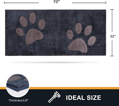 PURRUGS Dirt Trapper Door Mat 32" x 70"