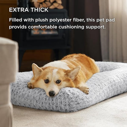 Bedsure Big Dog Bed for Crate 48" x 29", Grey