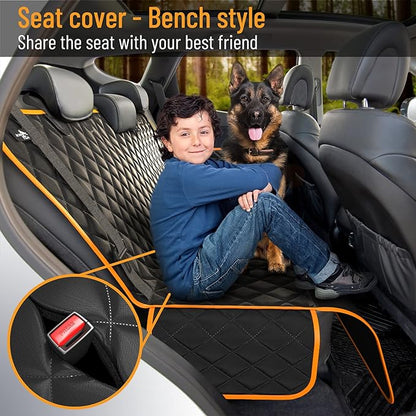 Active Pets Dog Car Seat Cover Car Seat Protector- Dog Seat Cover for Back Seat of SUVs