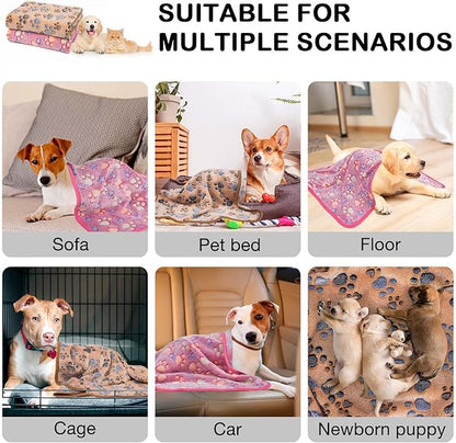 Dono 1 Pack 2 Dog Blankets Soft Fluffy