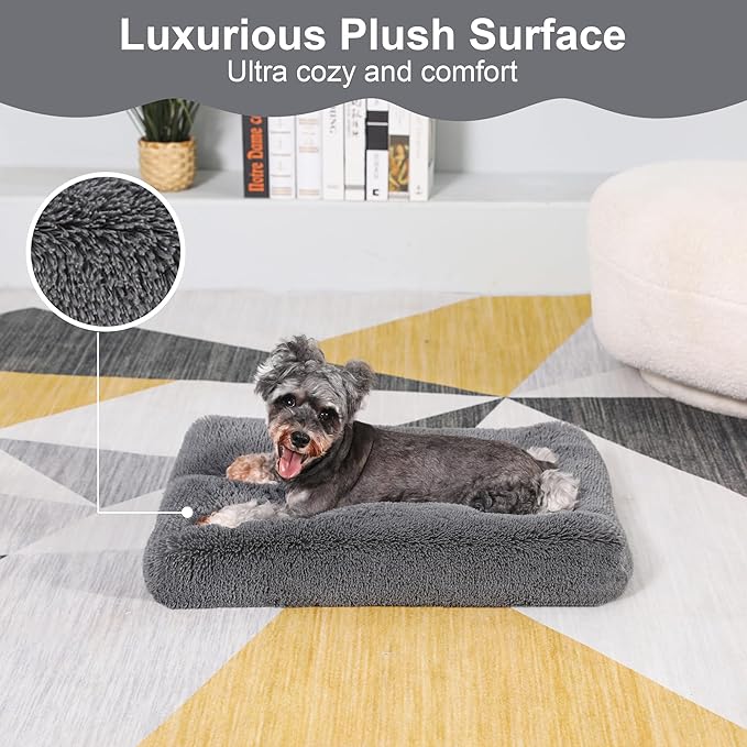 Plush Dog Crate Bed 21"x13")