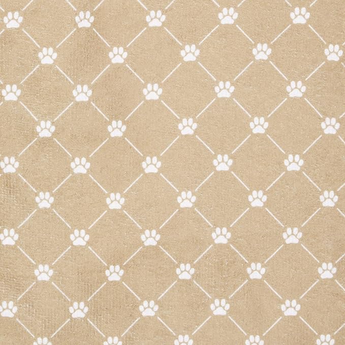 Bone Dry Pet Grooming Towel Collection Absorbent Microfiber X-Large 41x23.5", Trellis