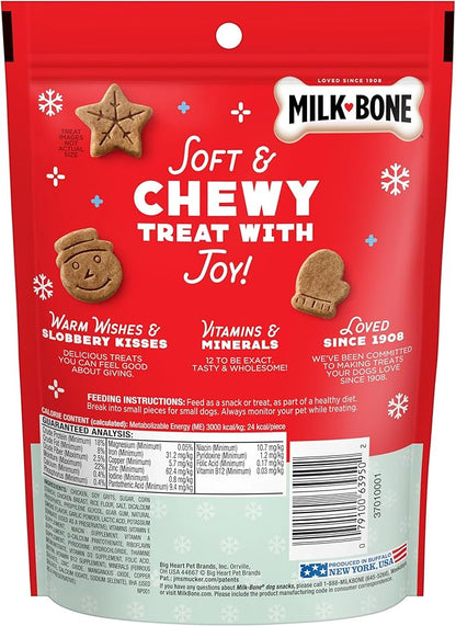 Milk-Bone Winter Pawliday Soft & Chewy Dog Treats, Chicken Recipe, 4.5 Ounce (Pack of 1)