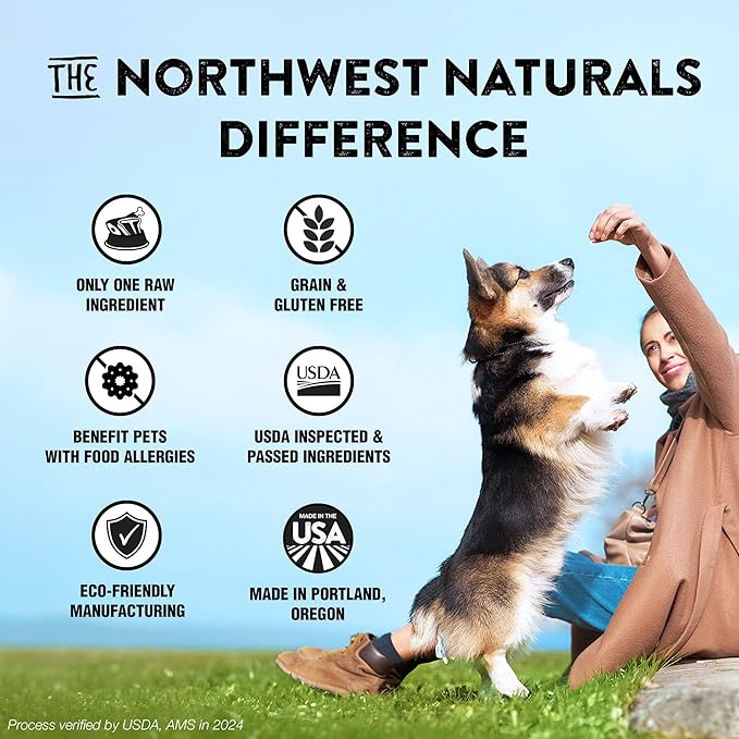 Northwest Naturals Raw Rewards Freeze-Dried Chicken Breast Treats for Dogs and Cats - Bite-Sized Pieces - Healthy, 1 Ingredient, Human Grade Pet Food, Natural - 10 Oz (Pack of 3)