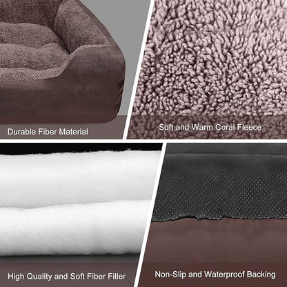 PUPPBUDD Dog Beds for Extra Large Dogs