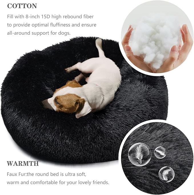 Dog Beds for Medium Dogs Washable Calming Bed 30 Inches