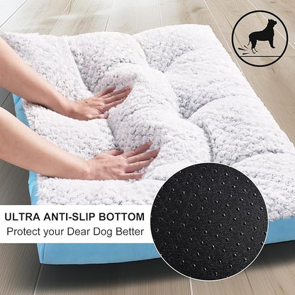 Premium Washable Dog Beds XXL Sized Dog 48 Inch 110 lbs, 48" x 30", Light