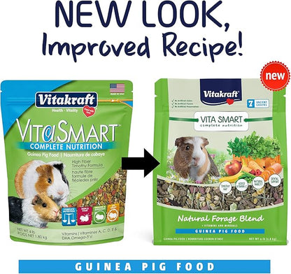 Vitakraft Vita Smart Complete Nutrition Guinea Pig Food, 4 lbs