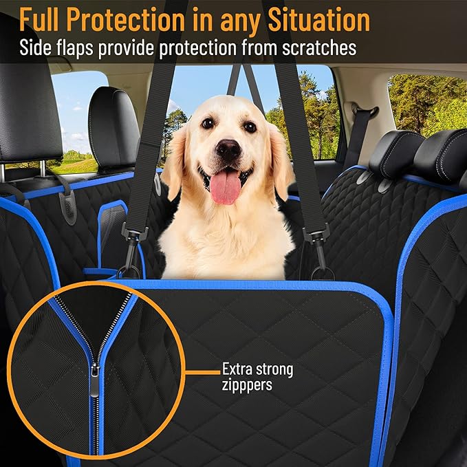 Active Pets Dog Car Seat Cover Car Seat Protector- Dog Seat Cover for Back Seat of SUVs