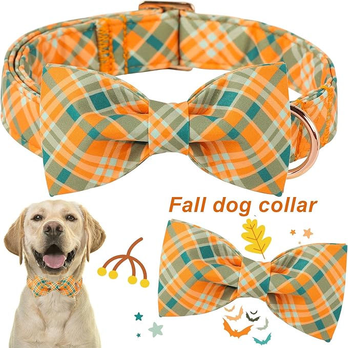 ARING PET Fall Dog Collar-Cute Dog Collar with Bow