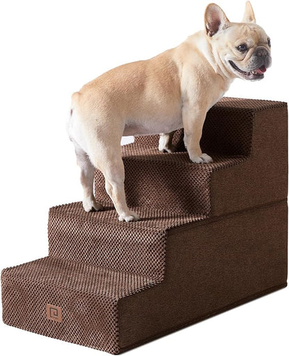 EHEYCIGA Dog Stairs for Bed 18”H 4-Step Dog