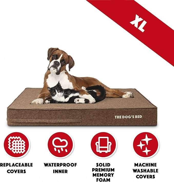 The Dog’s Bed Orthopedic Memory Foam Dog Bed 46x28, Pain