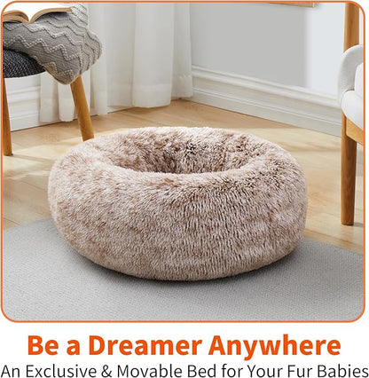Round Pet Bed for Dogs and Cats 19.7''/50cm)