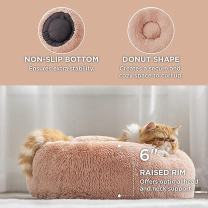 Bedsure Calming Cat Beds for Indoor Cats 20 inches, 15 lbs