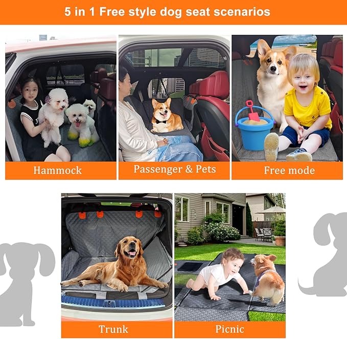 MILA&LOUIS Back Seat Extender for Dogs