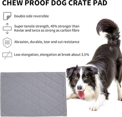 HOMBYS Chew Proof Dog Crate Pad Mat (Large(41" L 28" W),