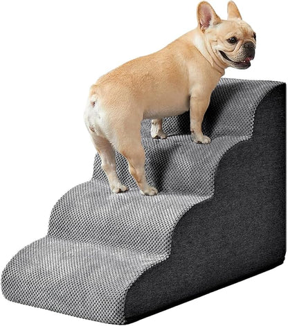 Dog Stairs for Bed 4-Step Dog 4)