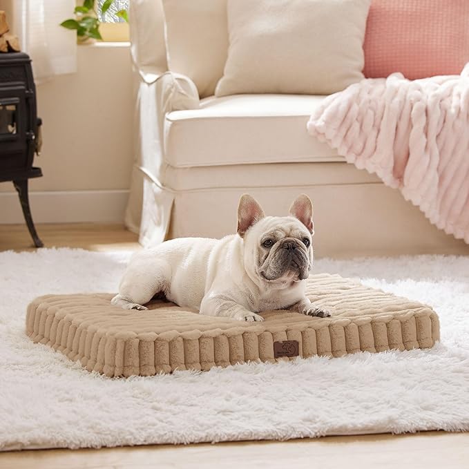 Bedsure Orthopedic Dog Bed for Medium Dogs (30x20, Tuscan