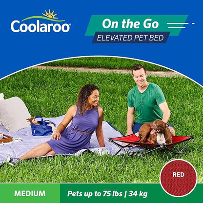Coolaroo On The Go Cooling Elevated Dog Bed