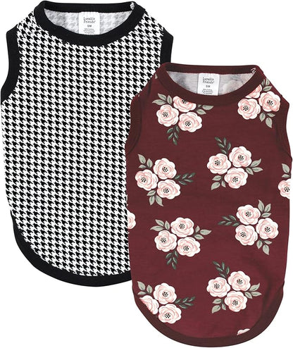 Luvable Friends Dog Pet Dog and Cats Cotton T-Shirts 2pk