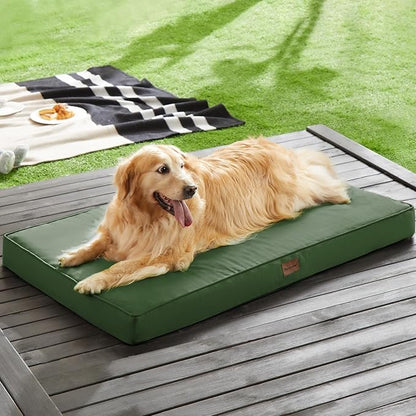 BFPETHOME Outdoor Dog Beds for Large Dogs (47 x 29in, Green)