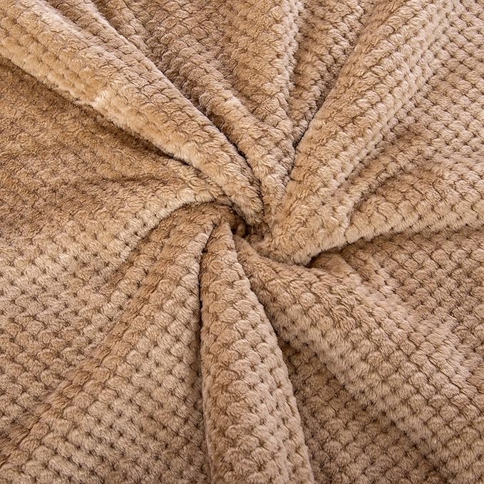 Fuzzy Blanket or Fluffy Blanket for Baby Girl or boy (40" x 48", DG-Mocha)