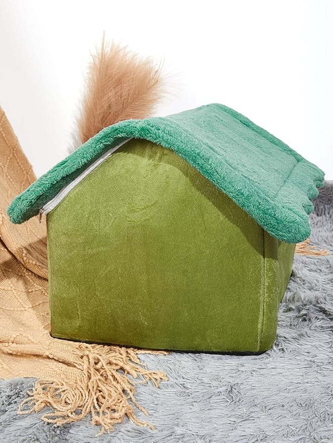 QWINEE Dinosaur Design Cat Dog Bed Pet Tent