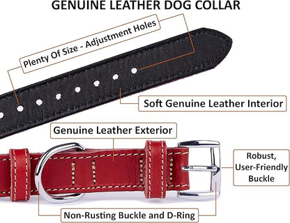 Soft Leather Dog Collar