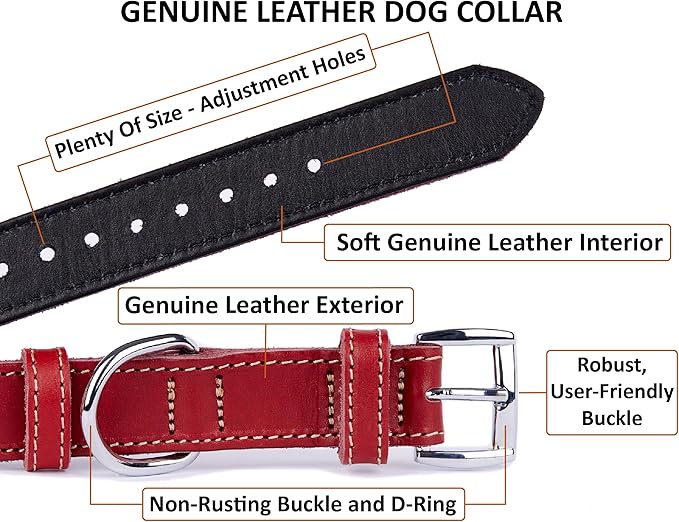 Soft Leather Dog Collar