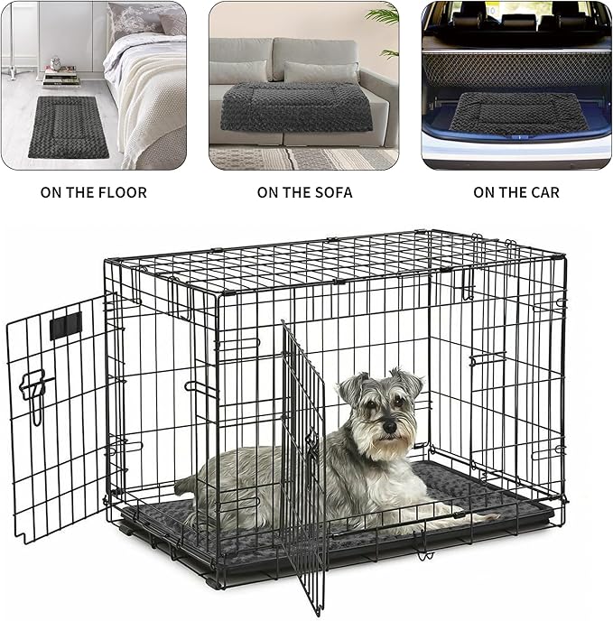 NOYAL Dog Bed Mat Soft Washable Dog Crate