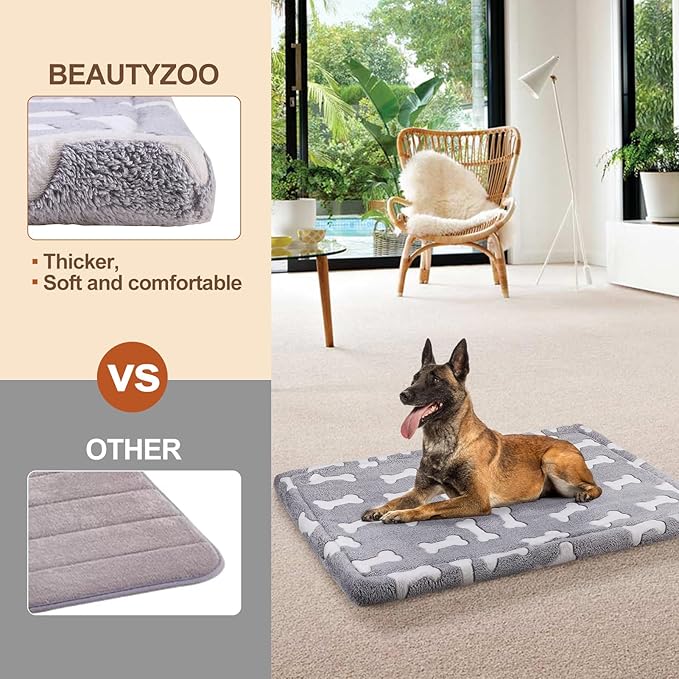 BEAUTYZOO Dog Crate Mat Pad 42" x 28"