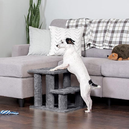 Furhaven Steady Paws Multi-Step Pet Stairs for High Beds & Sofas 3-Step