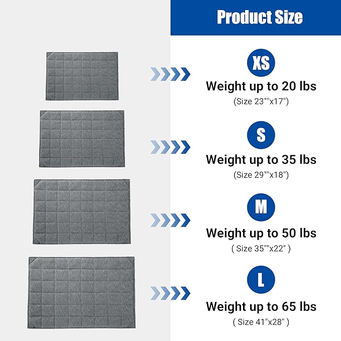 HOMBYS Chew Proof Dog Crate Bed Mat 22"x35" Indestructible